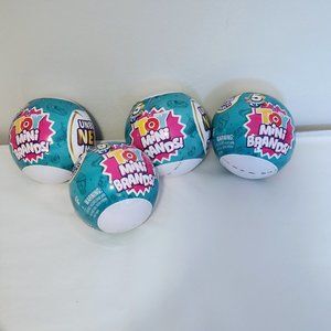 Mini Brands Zuru 5 Surprise Toy Mystery Balls Sealed Lot of 4